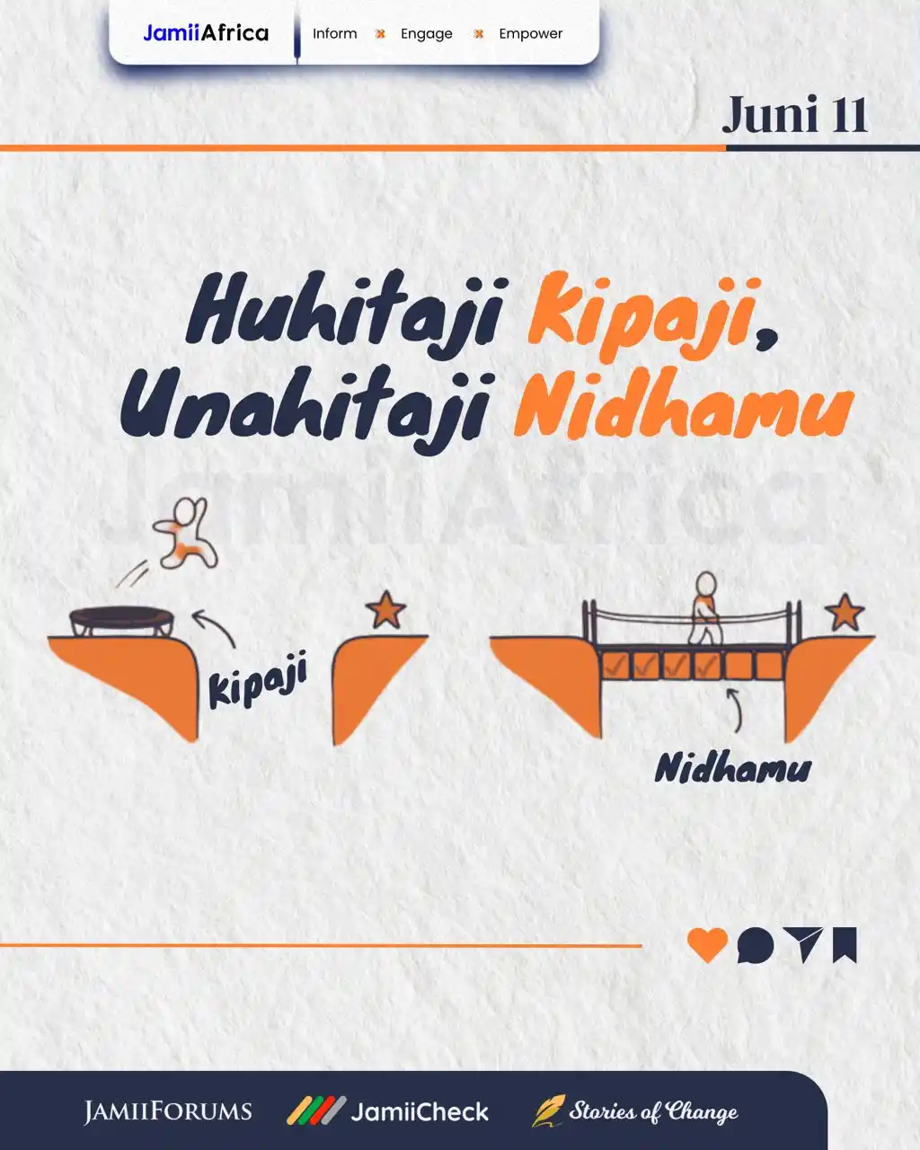 Image from JamiiForums: Nidhamu ni Msingi wa Mafanikio, kipaji pekee hakitoshi. Ili kufikia ...