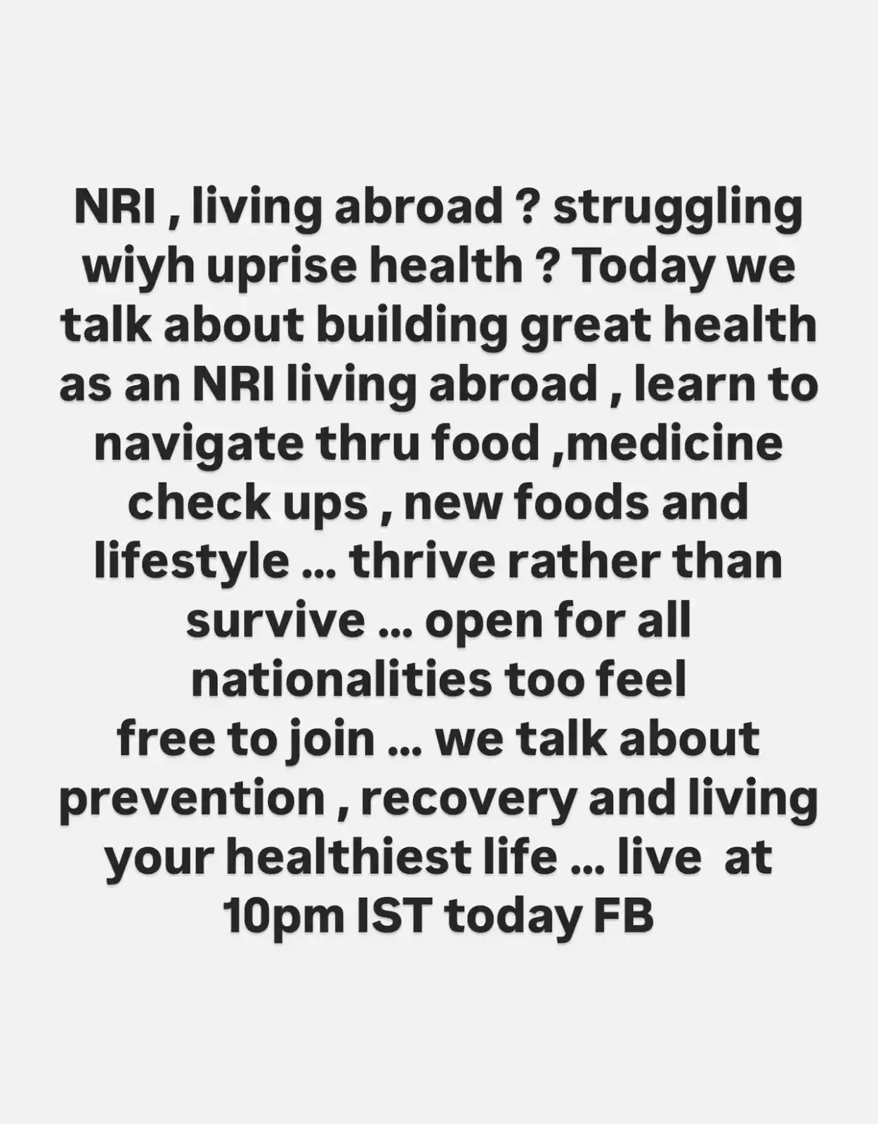 Luke Coutinho - From Struggle to Strength  post