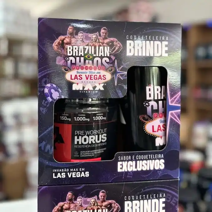 Image from OFERTÔMETRO 🛍️ cupons e promoções absurdas: 🚨 Oferta Amazon  Promopack Invasão Vegas, Pré-treino Horus 300g + Coq...