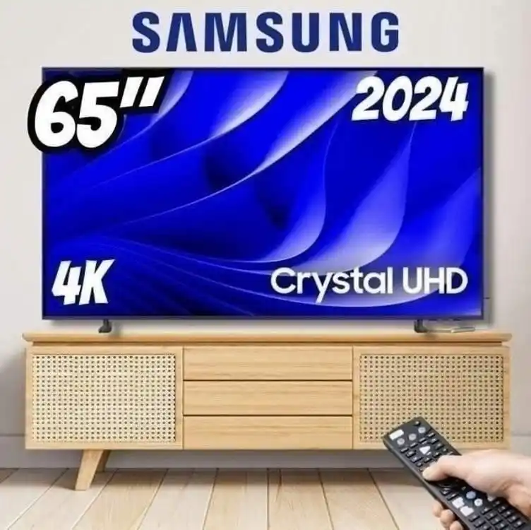 Image from OFERTÔMETRO 🛍️ cupons e promoções absurdas: 🚨 Oferta Amazon Samsung Smart TV 65" Crystal UHD 4K 65DU8000 - Paine...