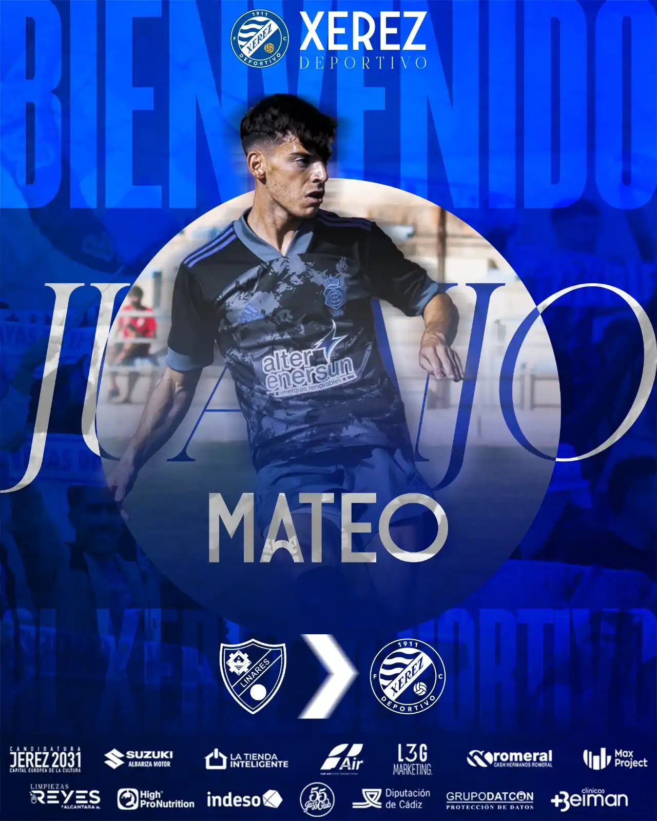 Image from Xerez Deportivo: OFICIAL 🔵 | Juanjo Mateo, primer refuerzo del <a class="text-blue-500...
