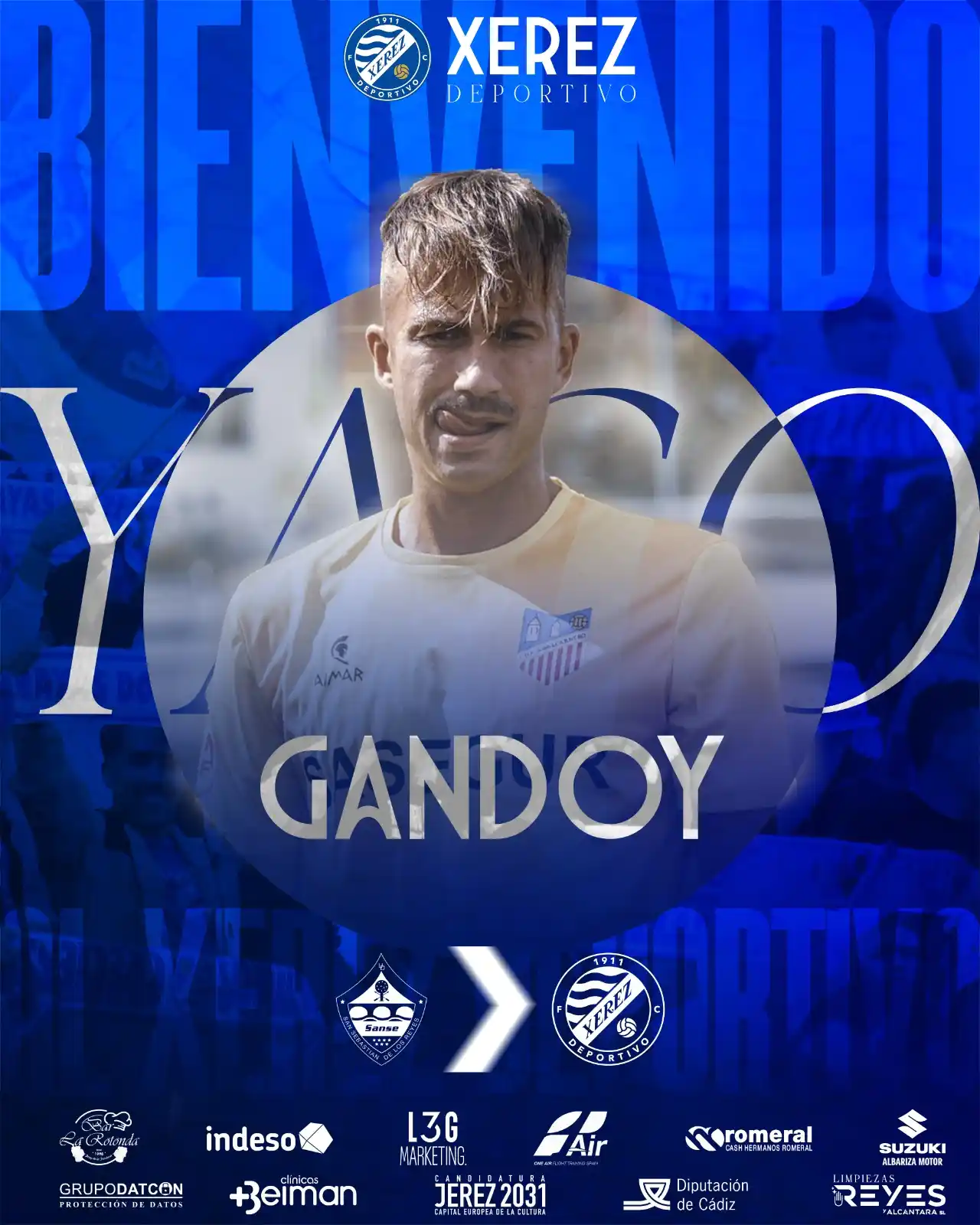 Image from Xerez Deportivo: OFICIAL 🔵 | *Yago Gandoy*, quinto refuerzo del <a class="text-blue-50...