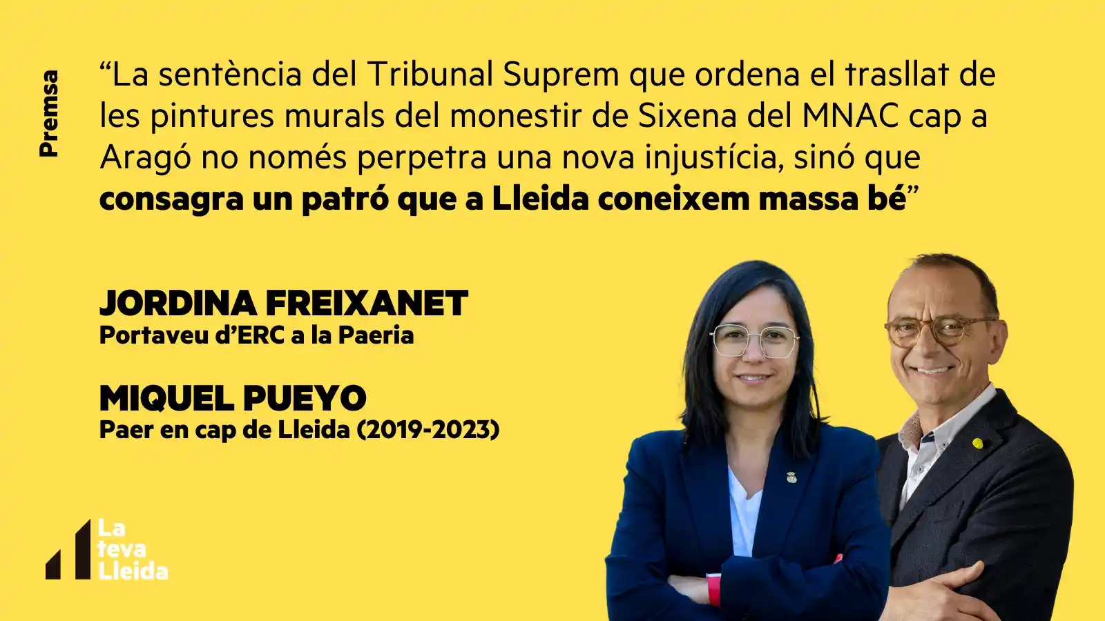 Image from ERC Lleida: ✍️ OPINIÓ ✍️ 🗞️Avui surt publicat un article conjunt de la portaveu ...