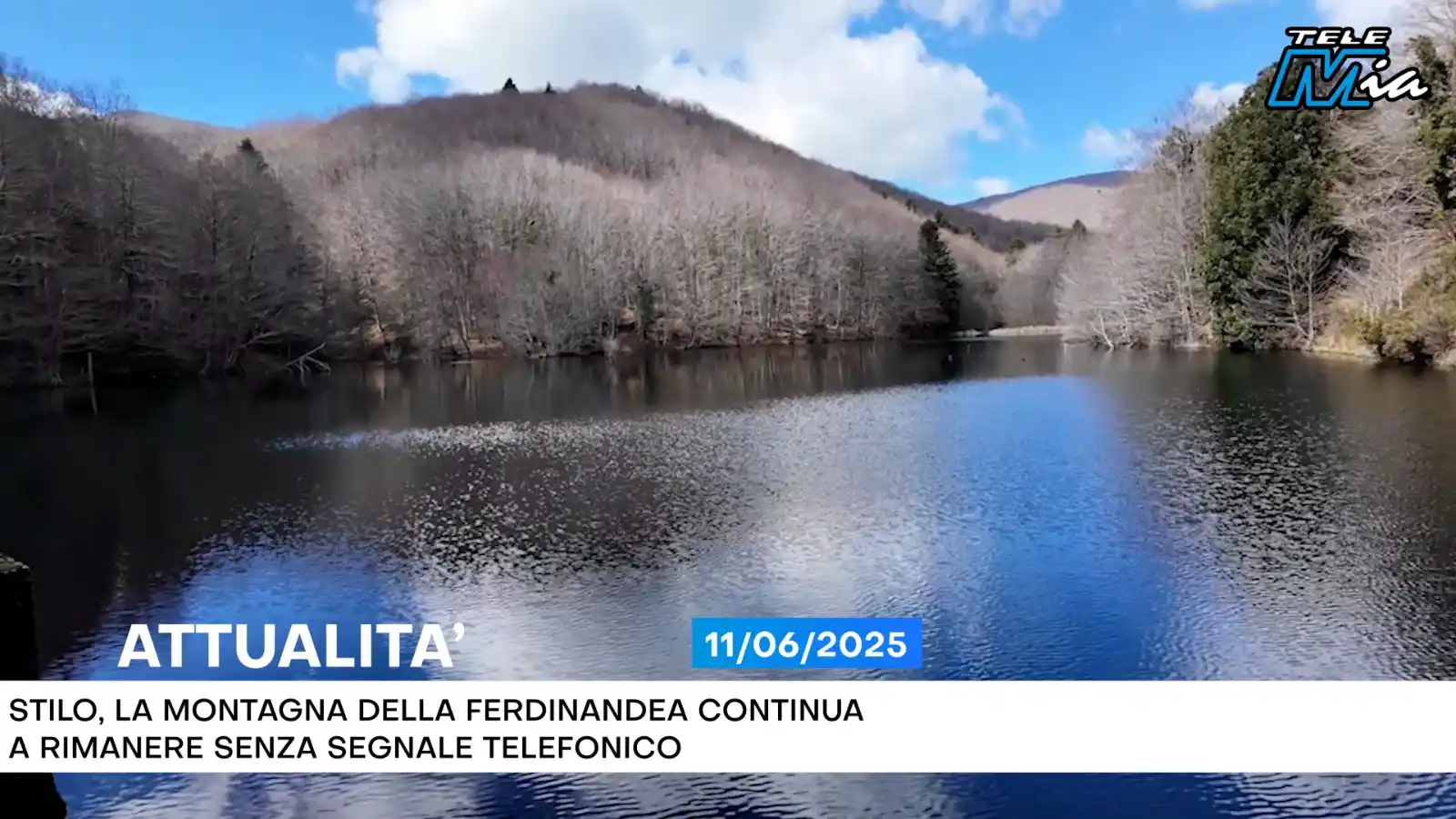 Image from Telemia: *"Qui il telefono non prende": protesta nei boschi di Ferdinandea* Leg...