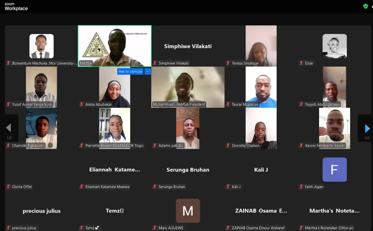 Image from Federation of African Medical Students' Associations (FAMSA): 🎉 RECAP OF THE MSA PRESIDENTS' RETREAT 💫 Grateful for a day of conn...