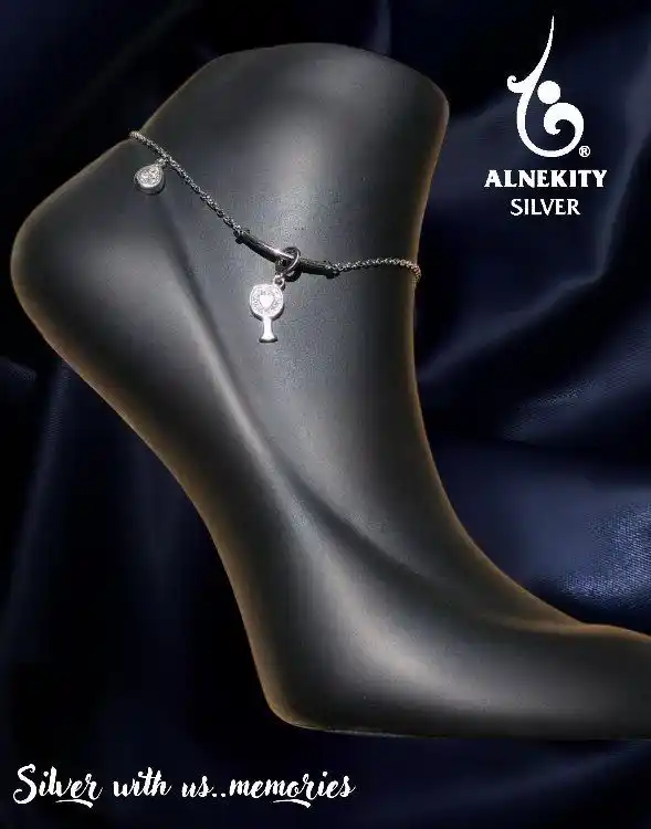 Image from Alnekity Silver: Step into summer with this anklet 💙 <a class="text-blue-500 hover:und...