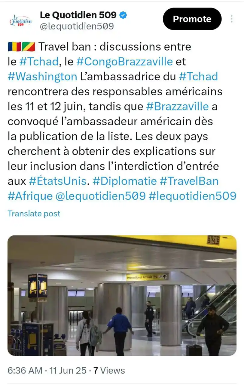 Image from Le Quotidien 509: 🇹🇩🧐🇨🇬 _Le Tchad et le Congo Brazzaville cherchent à obtenir des e...