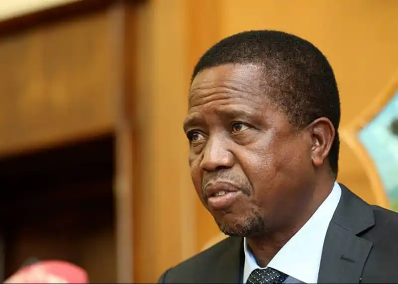 Image from The Voice Online News: *Tensions rise as memorial for former Zambian president Lungu takes pl...