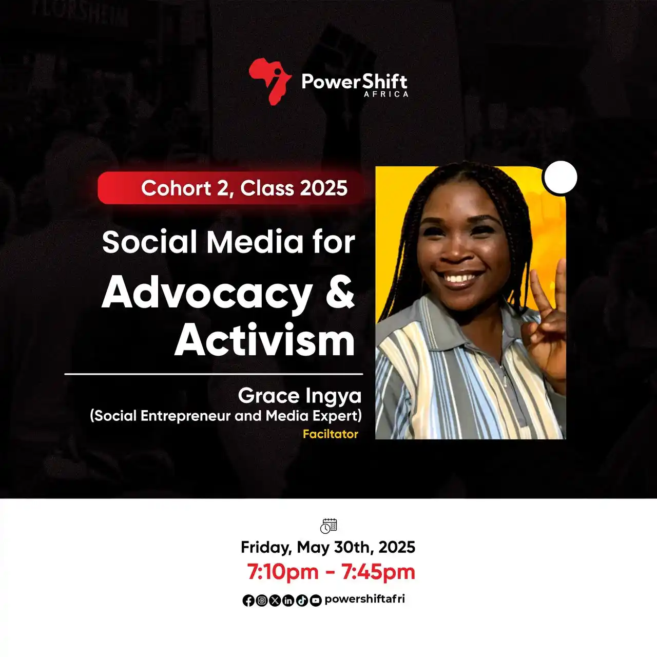 Image from Power Shift Africa ✅: This Friday, May 30th, 2025, don’t miss our next impactful session: �...