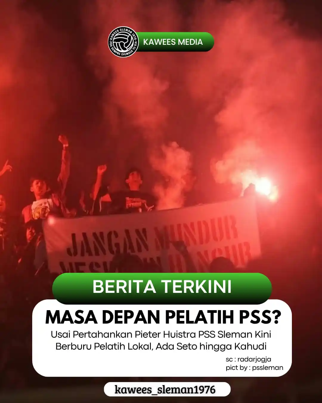 Image from PSS SLEMAN & TIMNAS INDONESIA || Made By ADMIN KAWEES: Usai memastikan Pieter Huistra menjadi konsultan pelatih PSS Sleman da...
