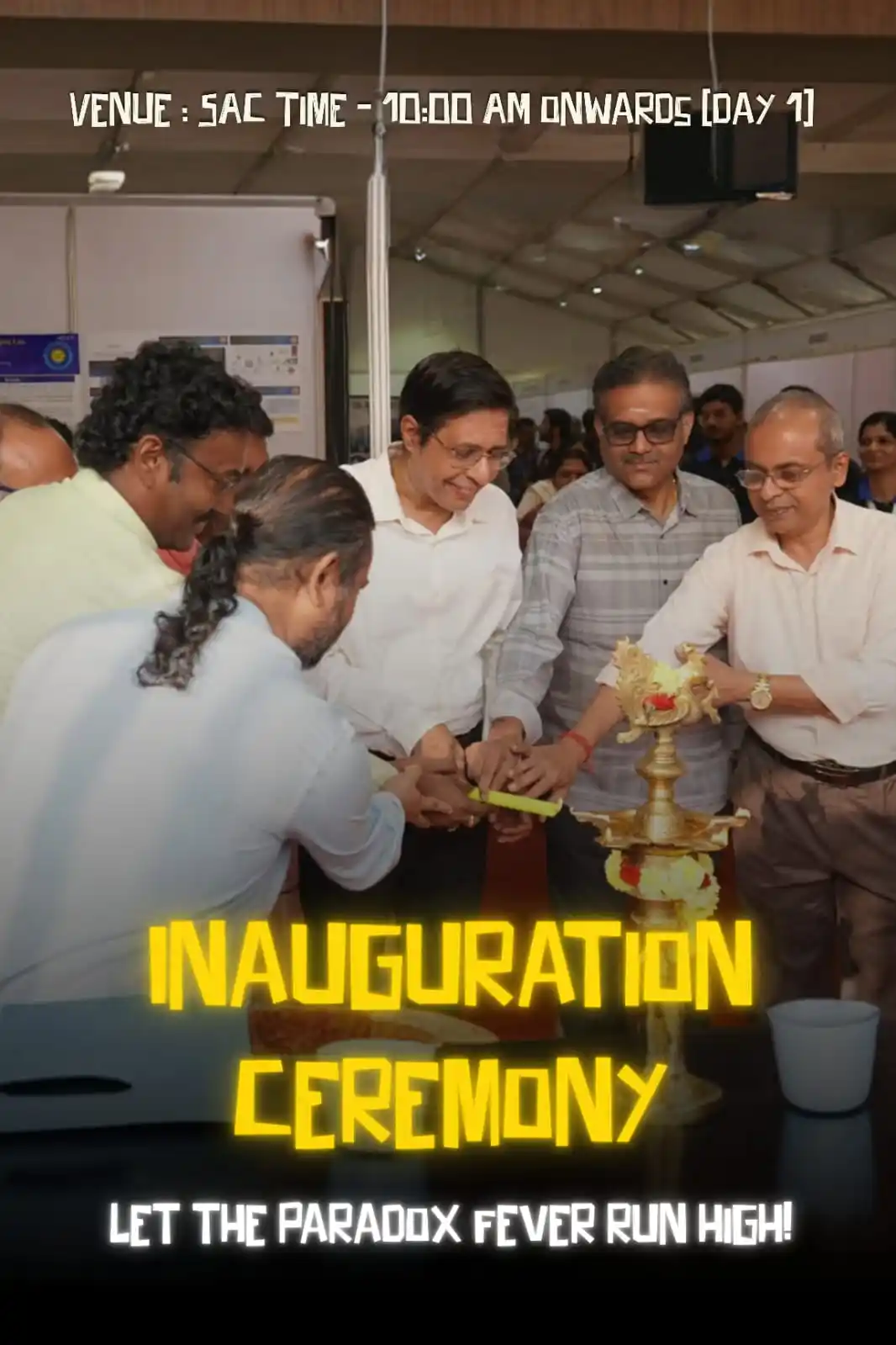 Image from Paradox, IIT Madras: We welcome you to the Official Inauguration Ceremony at SAC from 10:0...
