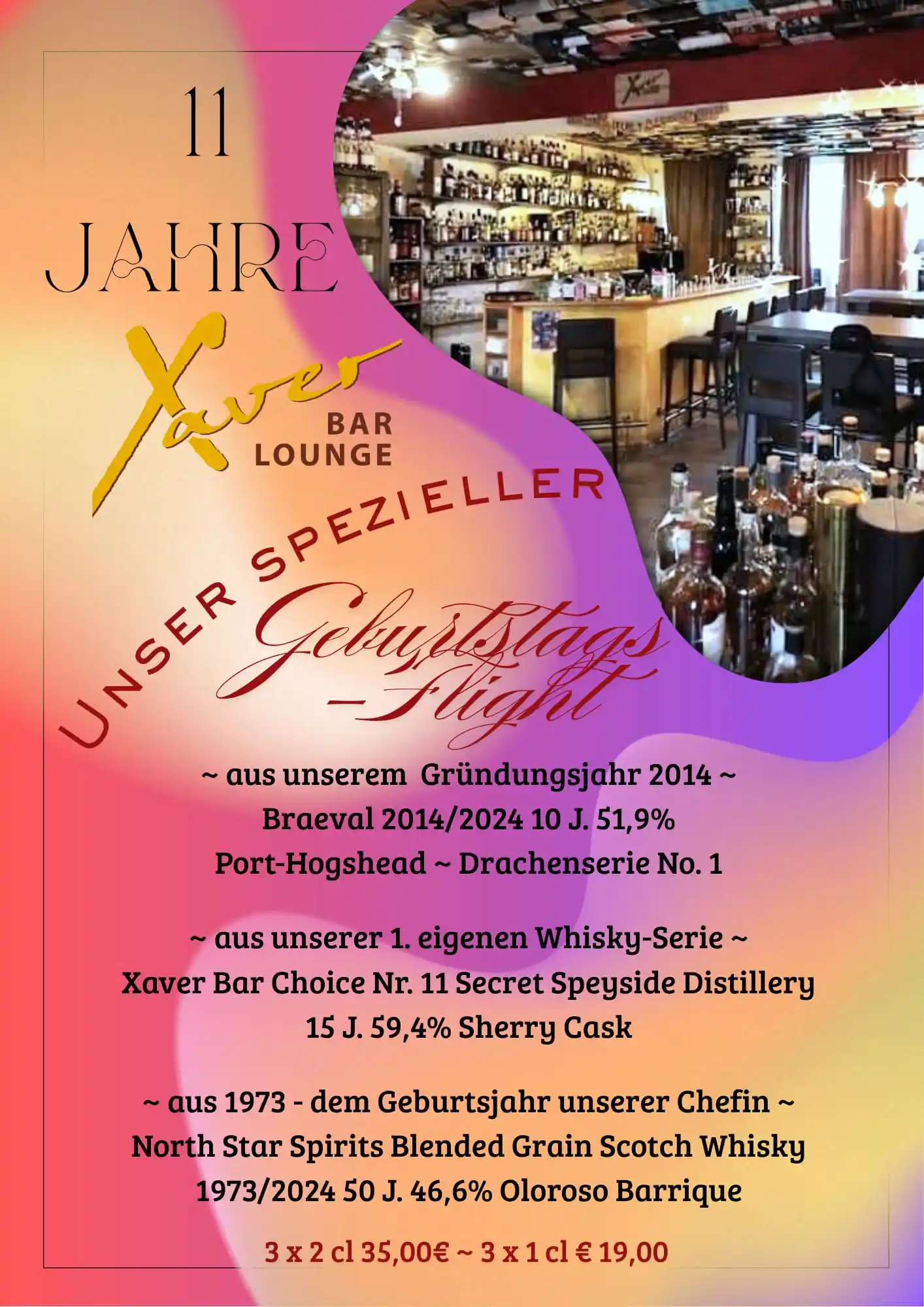 Image from Pummerland-Whisky.de & XAVER CocktailBar + WhiskyLounge & Hotel-Restaurant Zum Dragoner: 🎉 11 Jahre Xaver Bar! 🥳 Am Mittwoch, 4. Juni stoßen wir an – feiern ...