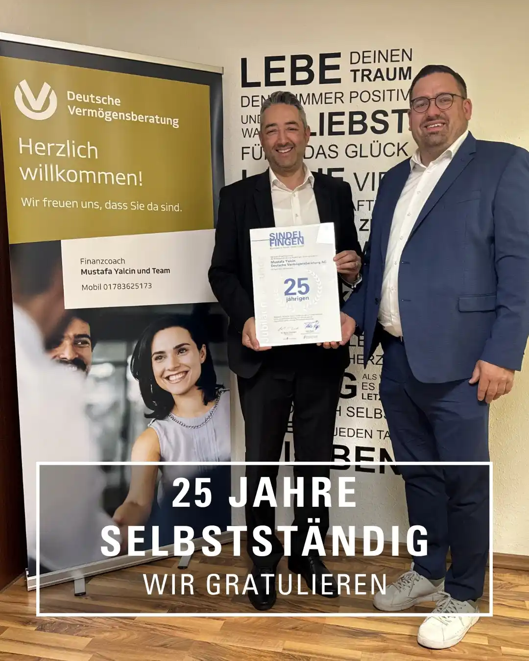 Image from Wirtschaftsförderung Sindelfingen GmbH: 🎉 25 Jahre Selbstständigkeit – Wir gratulieren Mustafa Yalcin! Im Ja...