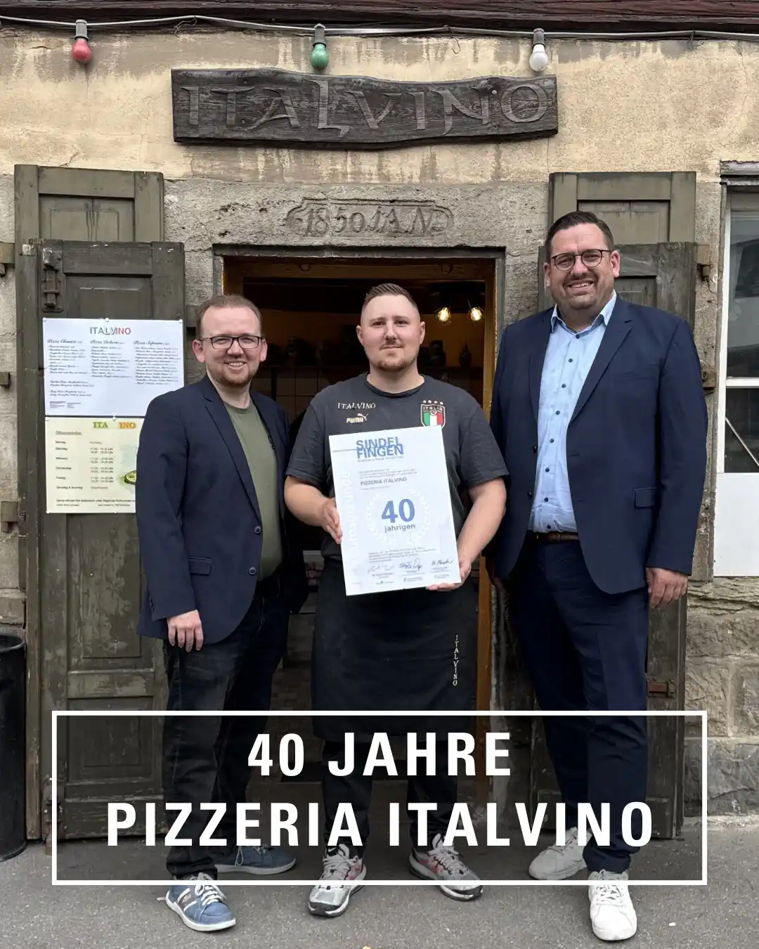 Image from Wirtschaftsförderung Sindelfingen GmbH: 🍕 *40 Jahre italienischer Genuss in Sindelfingen – Wir gratulieren de...