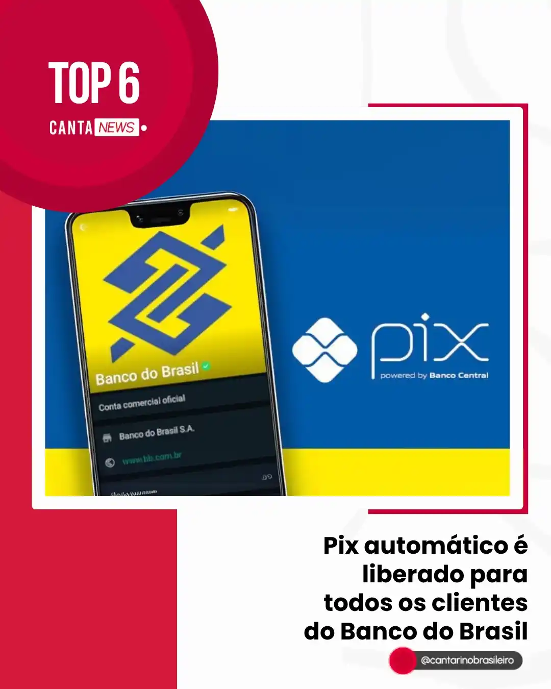 Image from Cantarino Brasileiro: 🚨💡 A funcionalidade promete substituir o tradicional débito automáti...