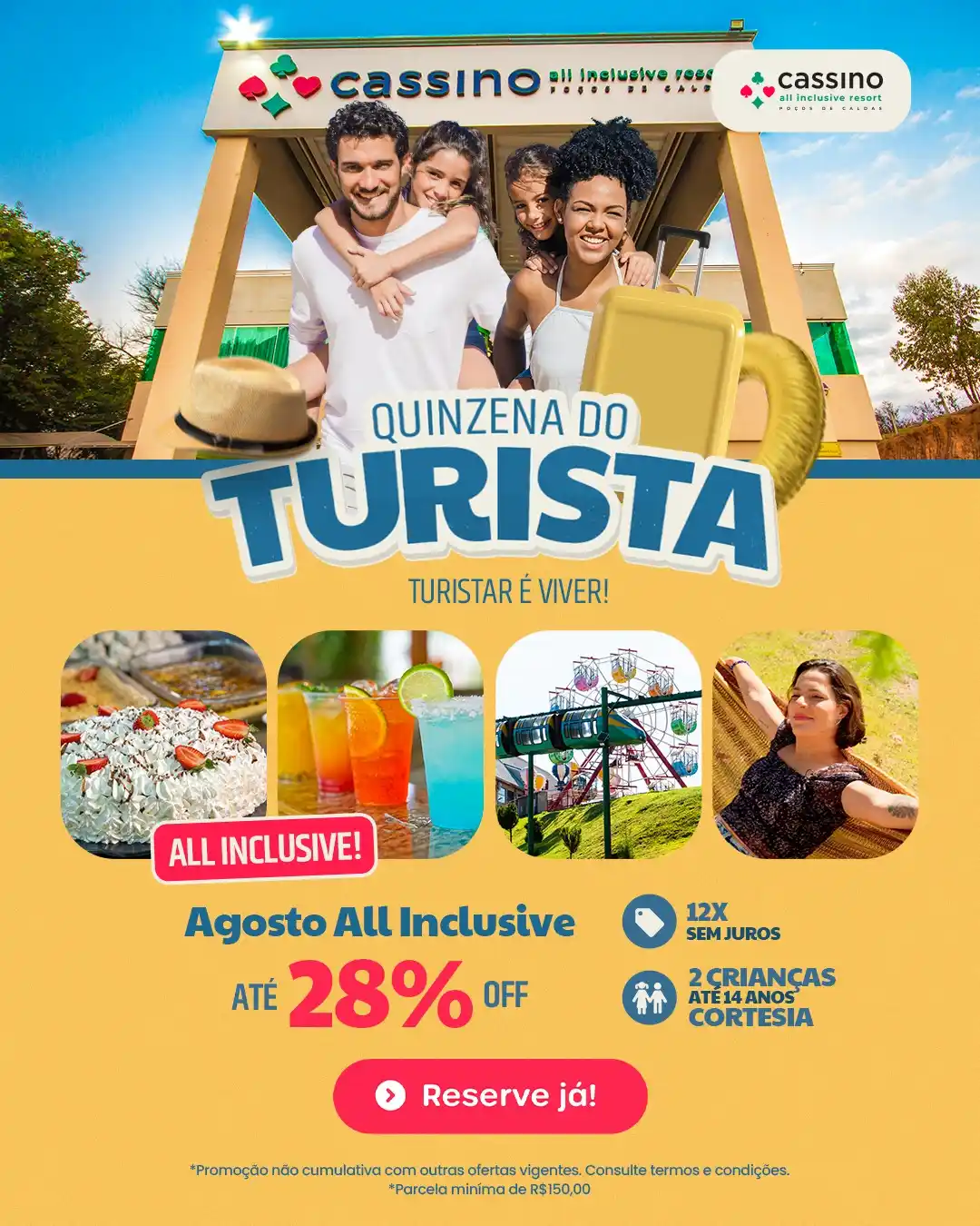 Image from Cassino All Inclusive Resort: 🎉 Agosto com descontos da Quinzena do Turista 2025! Garanta só agora...