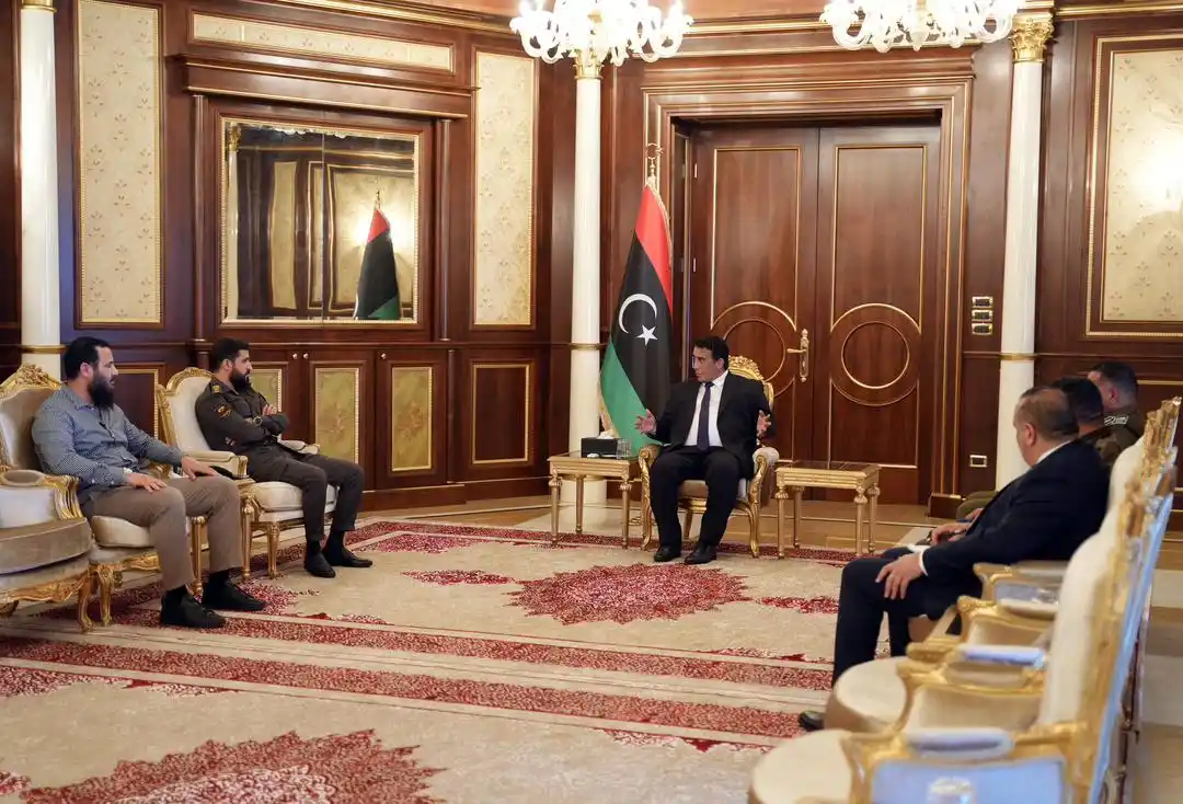 Image from التلفزيون العربي - ليبيا: *المنفي يترأس أول اجتماع للجنة الترتيبات الأمنية والعسكرية بطرابلس* ت...