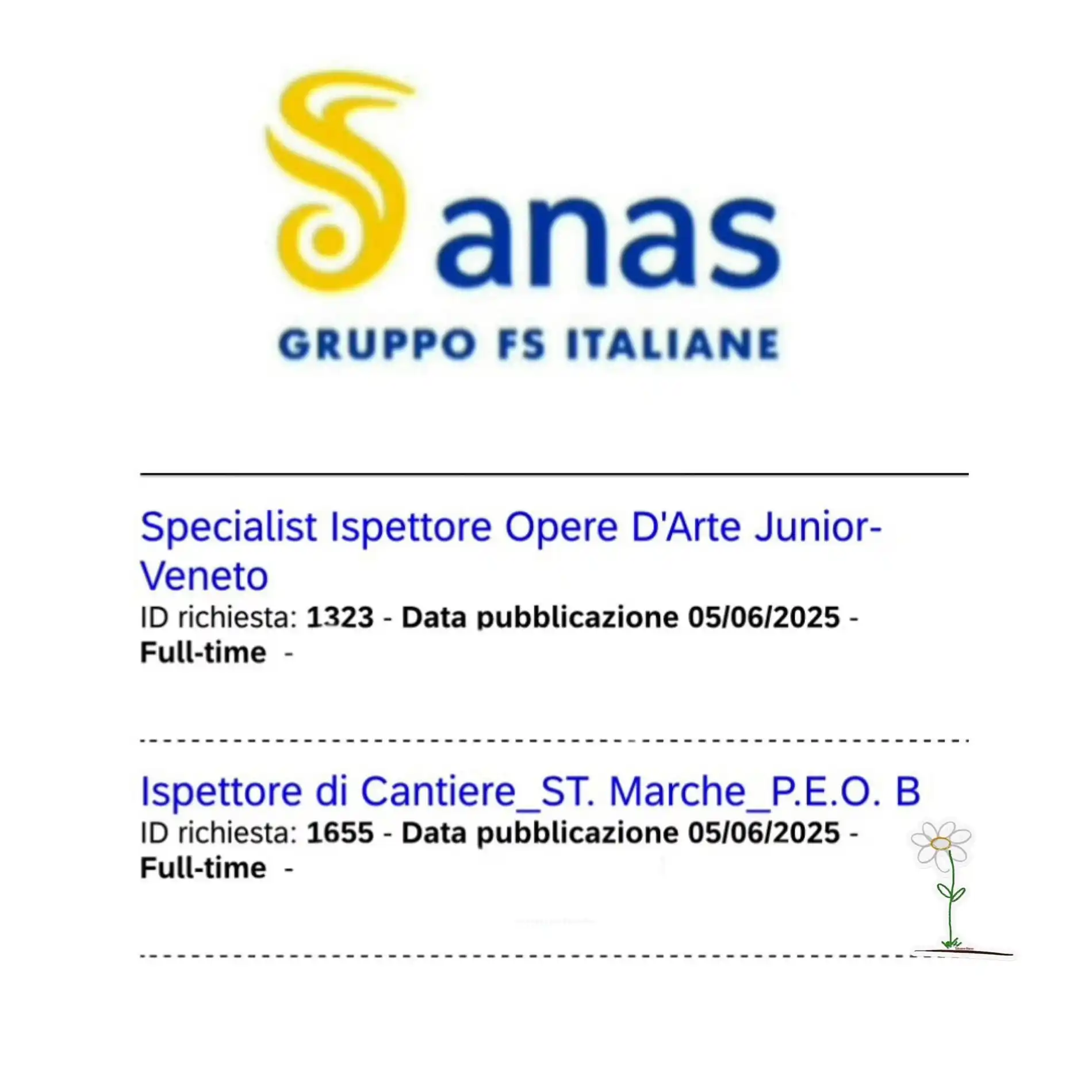 Image from La Voce del Cantoniere: Anas Spa Gruppo FS Italiane Posizioni aperte https://career55.sapsf....