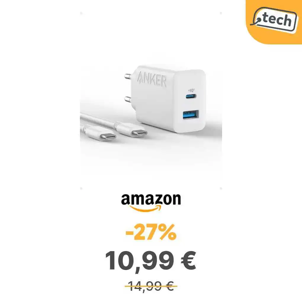 Image from offerte.club: *Anker Caricatore iPhone 20W USB C, caricab. rapido da parete iPhone 1...