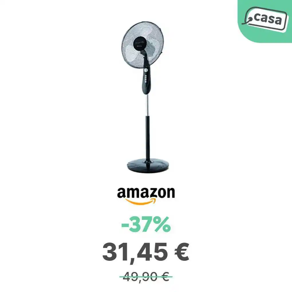 Image from offerte.club: *Ariete 846 Freshair Ventilatore a Piantana, 3 Velocità, Elica a 3 Pal...
