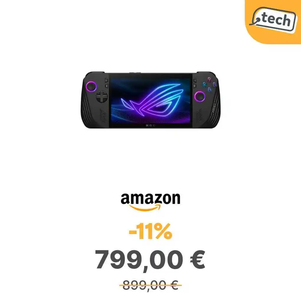 Image from offerte.club: *ASUS ROG Ally X Console, Monitor touchscreen 7" 120Hz, AMD Ryzen™ Z1 ...