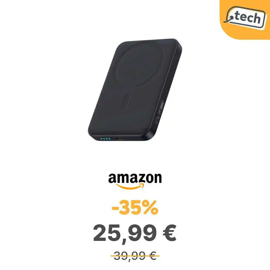 Image from offerte.club: *Baseus Enerfill Powerbank 10000mAh 22,5W MagSafe Compatibile iPhone* ...