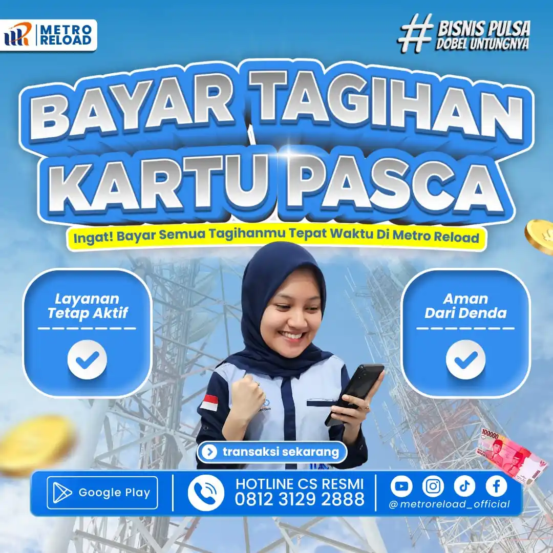 Image from Metro Customer Care Official: Buat pengguna kartu pascabayar sekarang tidak perlu khawatir, kamu bis...