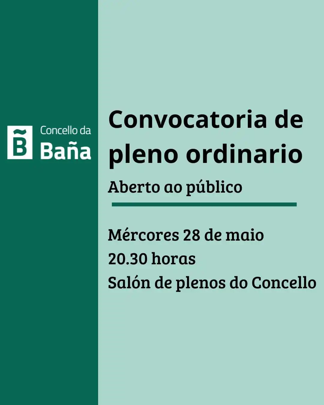Image from Concello da BaΓ±a β Canle Oficial de WhatsApp: π― ππ¨π§π―π¨ππππ¨π«π’π ππ π©π₯ππ§π¨ π¨π«ππ’π§ππ«π’π¨ O ποΈ...