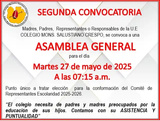 Colegio Mons Salustiano Crespo post