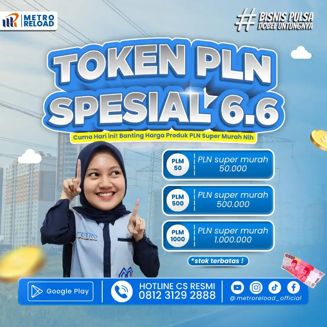 Image from Metro Customer Care Official: *CUMA HARI INI❗️PROMO 6.6 PLM (TOKEN PLN SUPER MURAH) DISKON 1000*🤩  ...