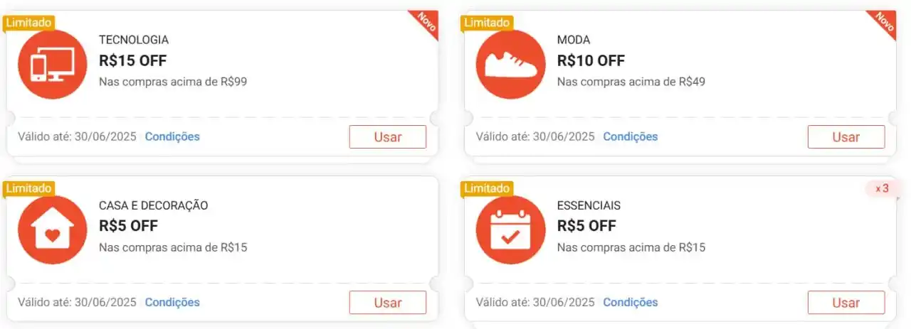 Image from Cupons de Lojas (Shopee, Mercado Livre, etc): Cupons Shopee digitáveis CUIDADOS5AF - Saúde, Beleza, Pets, Alimentos...