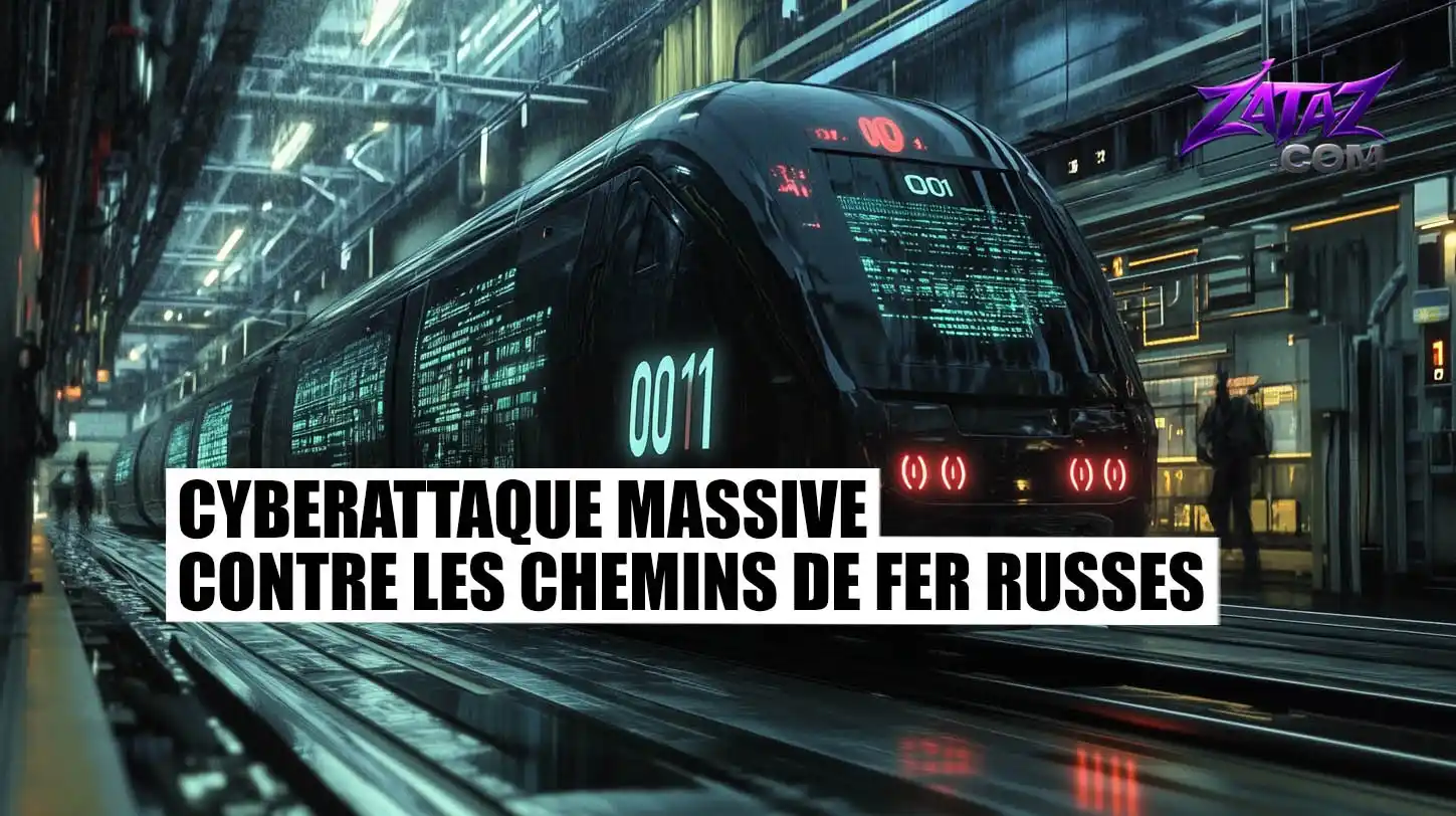 Image from ZATAZ.COM - S'INFORMER, C'EST DÉJÀ SE CYBERSÉCURISER: Cyberattaque massive contre les chemins de fer russes Les services en ...