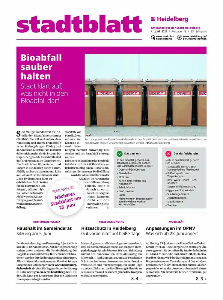 Image from Stadt Heidelberg: 🤔Darf der Teebeutel in den Biomüll? Was ist mit Papiertüchern und Ess...