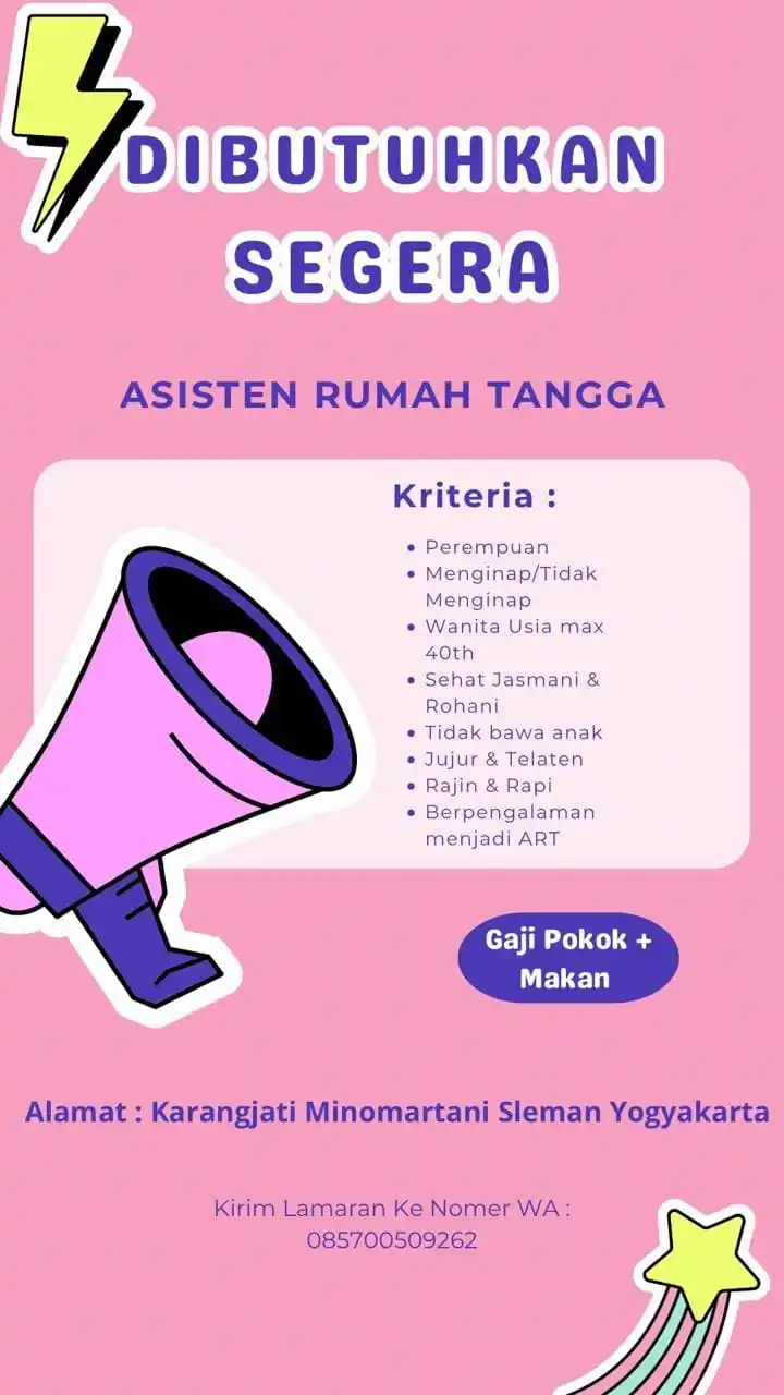 Info Loker Jogja Yogyakarta (Official) post