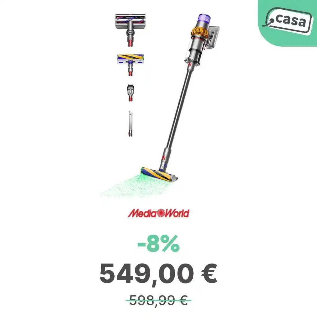 Image from offerte.club: *DYSON V 15 Detect Absolute Scopa Elettrica Senza Filo Senza Sacco 660...