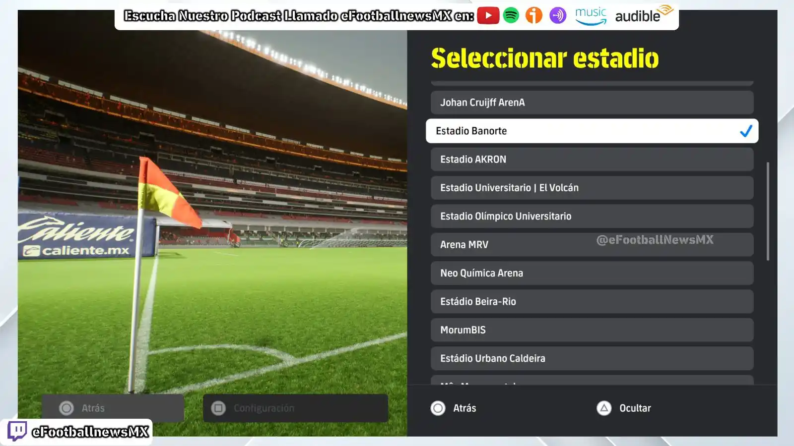 Image from MAD - eFootball Updates: *🏟️ ESTADIO BANORTE* With minor update v4.5.0 that arrived at eFootb...