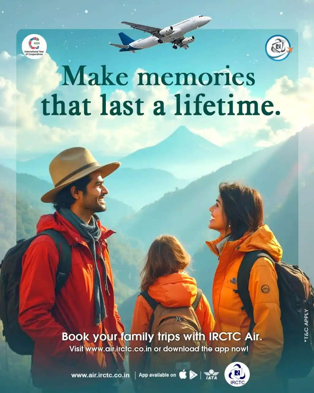 Image from IRCTC Official: Family time is the best time. Make memories this summer with IRCTC Air...