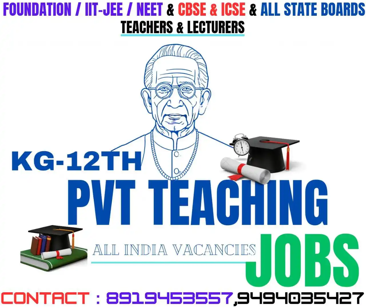 ALL INDIA PVT TEACHING JOBS post