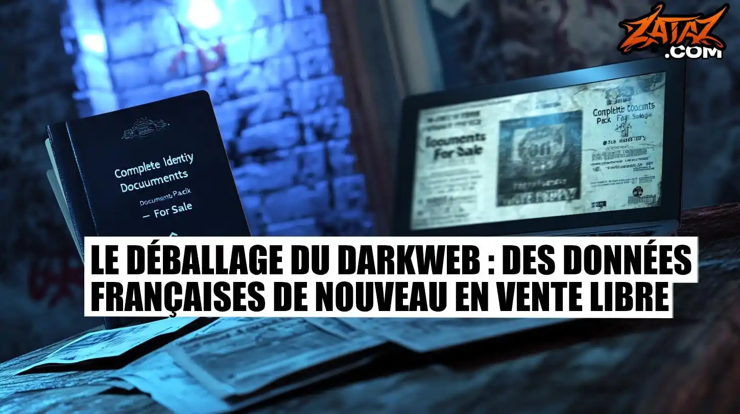 Image from ZATAZ.COM - S'INFORMER, C'EST DÉJÀ SE CYBERSÉCURISER: Fuite massive : le darkweb déballe nos données 🇫🇷💻 Des millions de ...