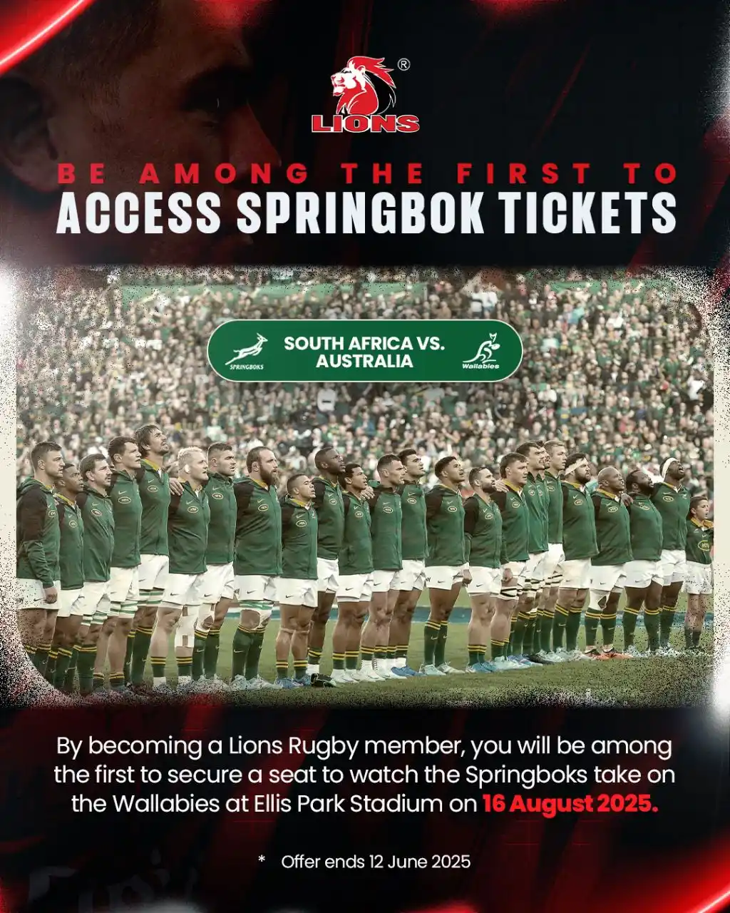 Lions Rugby  post