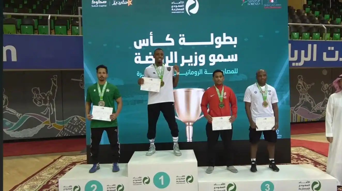 Image from نادي النجمة السعودي : 🤼| حقق الفريق الأول للمصارعة الميداليات الفضية والبرونزية في بطولة كأ...