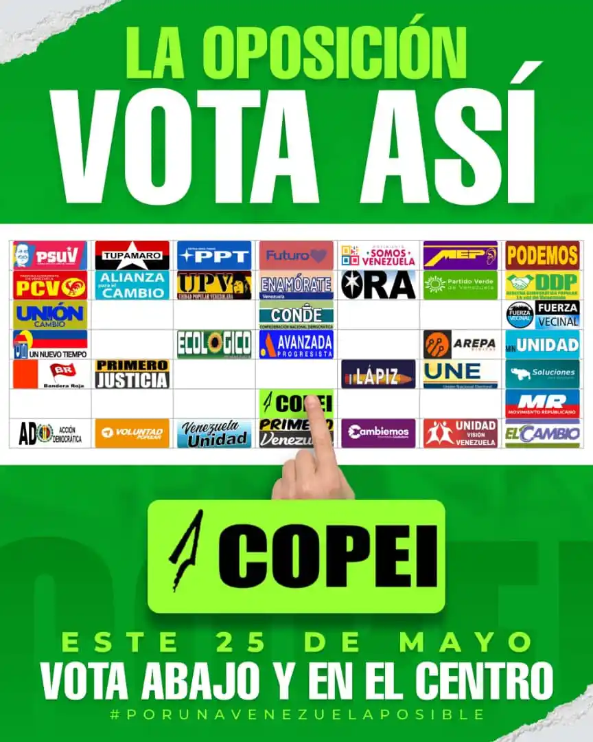 Image from Partido COPEI: Hoy tenemos una cita con la democracia. No te quedes sin ejercer tu v...
