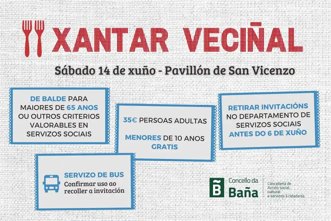 Image from Concello da Baña ● Canle Oficial de WhatsApp: 🍽 𝐈𝐈 𝐗𝐚𝐧𝐭𝐚𝐫 𝐕𝐞𝐜𝐢𝐧̃𝐚𝐥 Que aínda non recollestes a túa ...