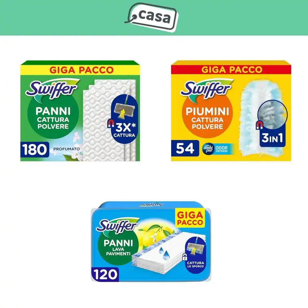 Image from offerte.club: *📦 Il trittico Swiffer per la pulizia di casa!* *Swiffer Ricariche ...