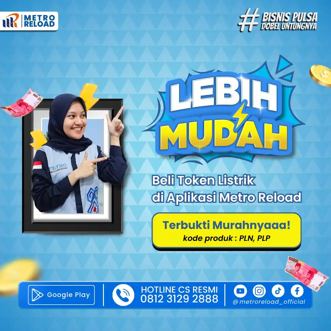 Image from Metro Customer Care Official: Jangan tunggu sampai listrik bunyi. Yuk, Top Up token listrik di metro...