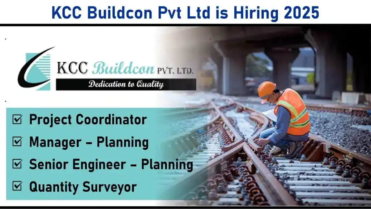 Image from ✅Construction Jobs: 📢📢 *KCC Buildcon Pvt Ltd is Hiring 2025* *Apply Link 👇👇* https...