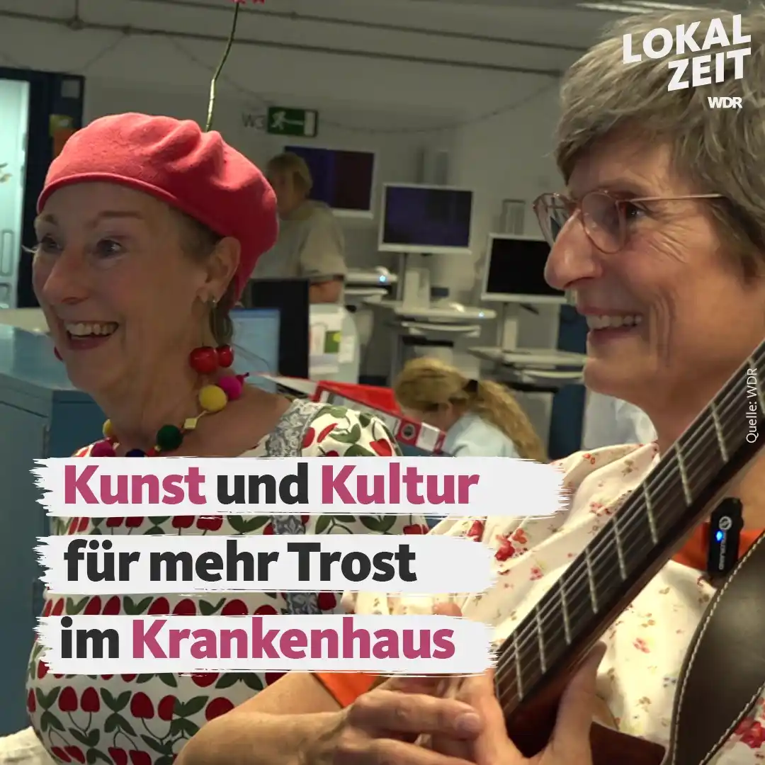 Image from WDR Lokalzeit Münsterland - Münster Rheine Bocholt Coesfeld Warendorf: 🤡 Klinik-Clowns gibt es ja schon lange. Sie sollen Patienten und Pati...