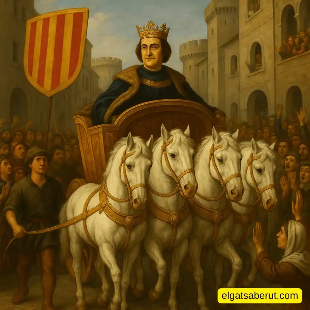 Image from Gat Saberut: La conquesta de Nàpols per Alfons el Magnànim el 2 de juny de 1442, va...