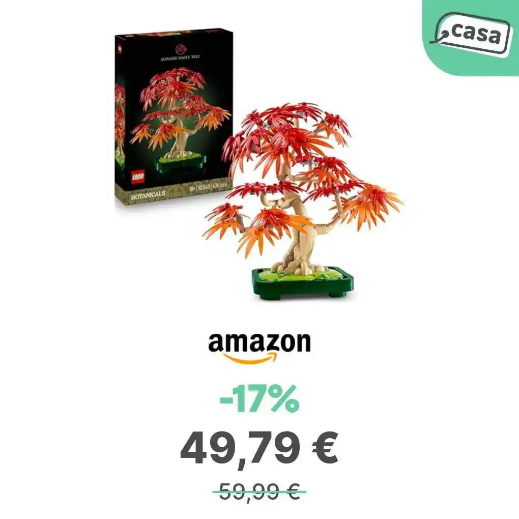 Image from offerte.club: *LEGO Bonsai Acero Rosso Giapponese - Set Piante Artificiali 10348* �...