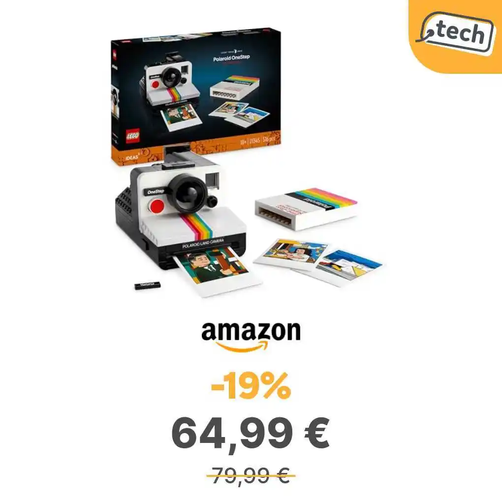 Image from offerte.club: *LEGO Ideas Fotocamera Polaroid OneStep SX-70 Kit Vintage* 👉 https:/...
